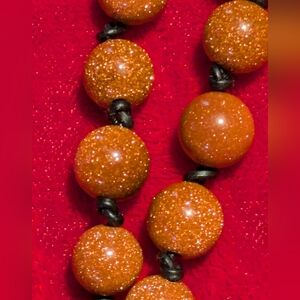 Sparkling Orange Beaded Bracelet